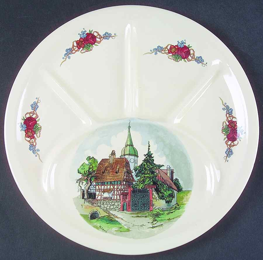 Obernai Fondue Plate by Sarreguemines-1