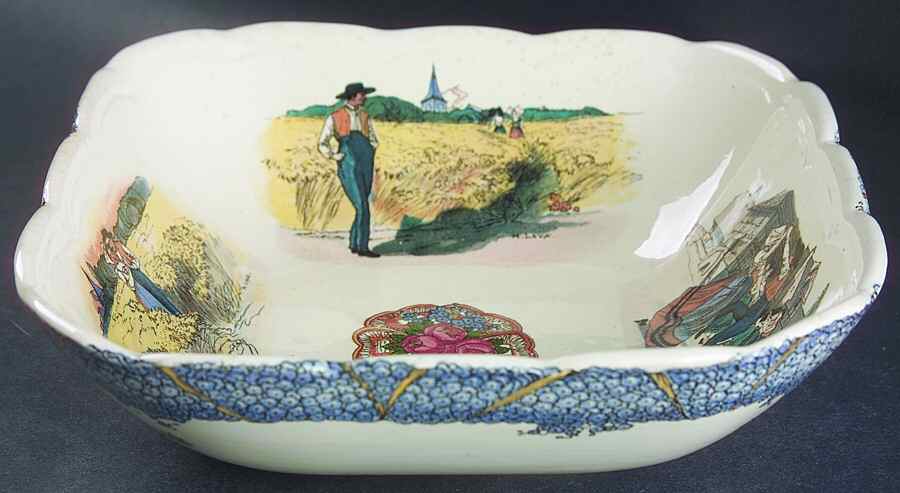 Obernai 7" Square Vegetable Bowl by Sarreguemines-1