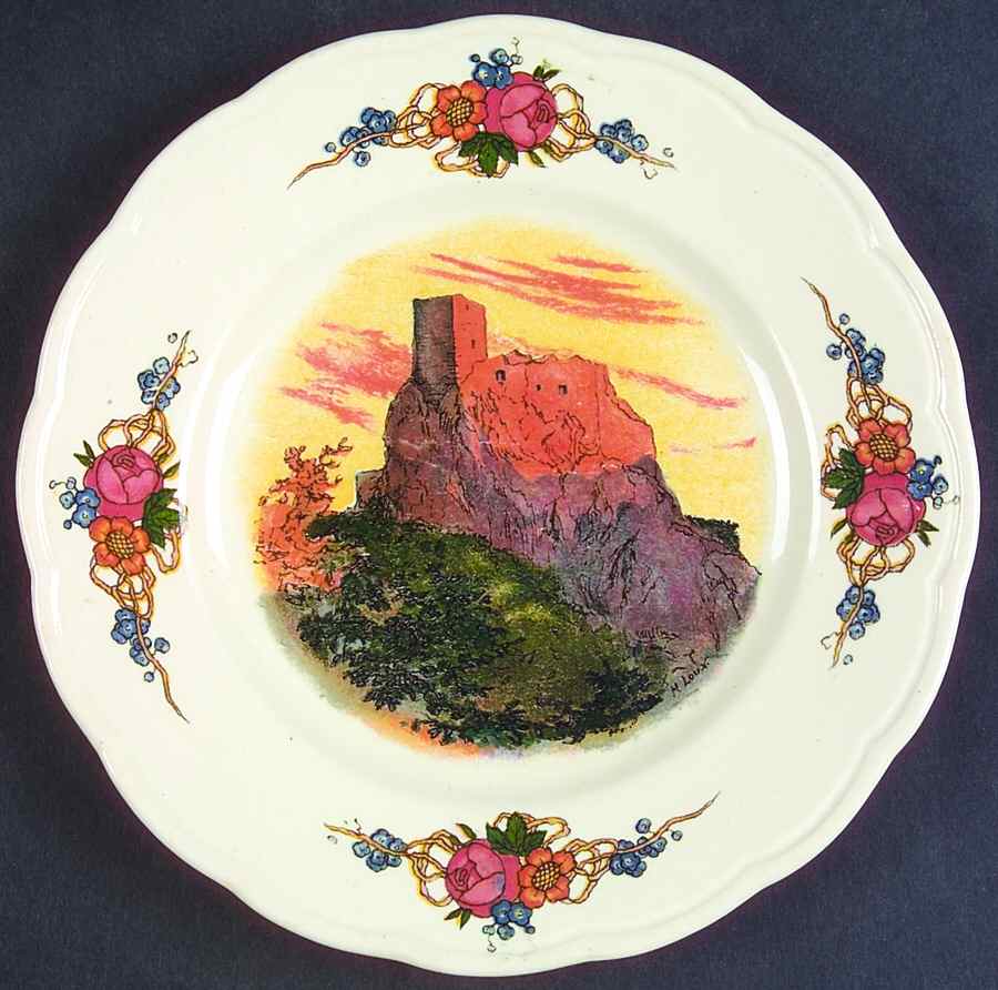 Obernai Bread & Butter Plate by Sarreguemines-1