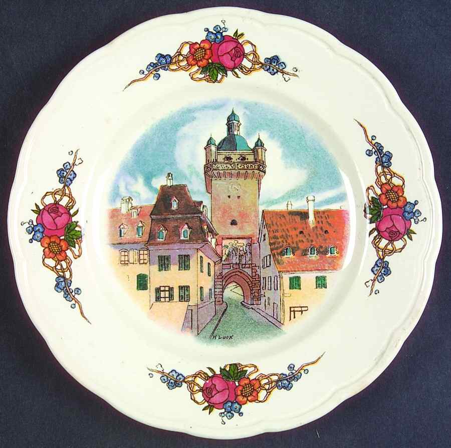 Obernai Bread & Butter Plate by Sarreguemines-1