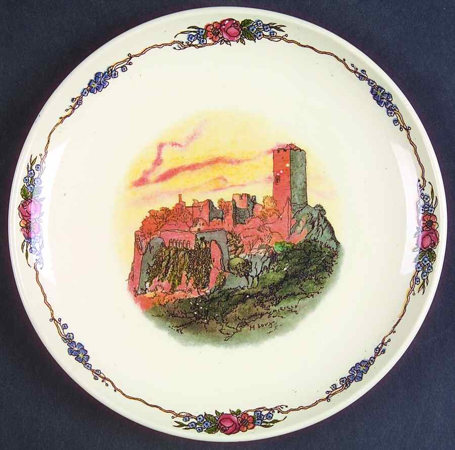 Obernai Canape Plate by Sarreguemines-1