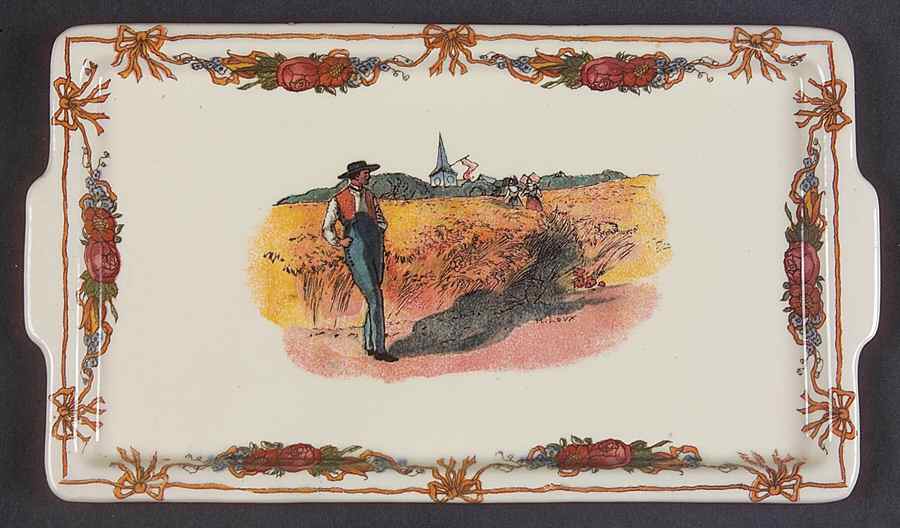 Obernai 8" Rectangular Tray by Sarreguemines-1