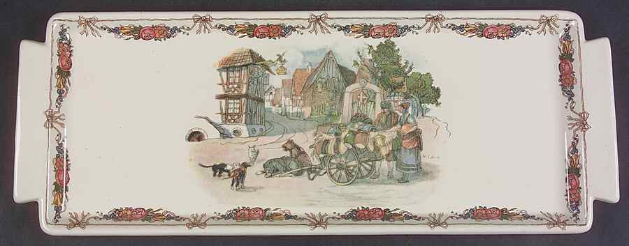 Obernai Large Sandwich Tray by Sarreguemines-1