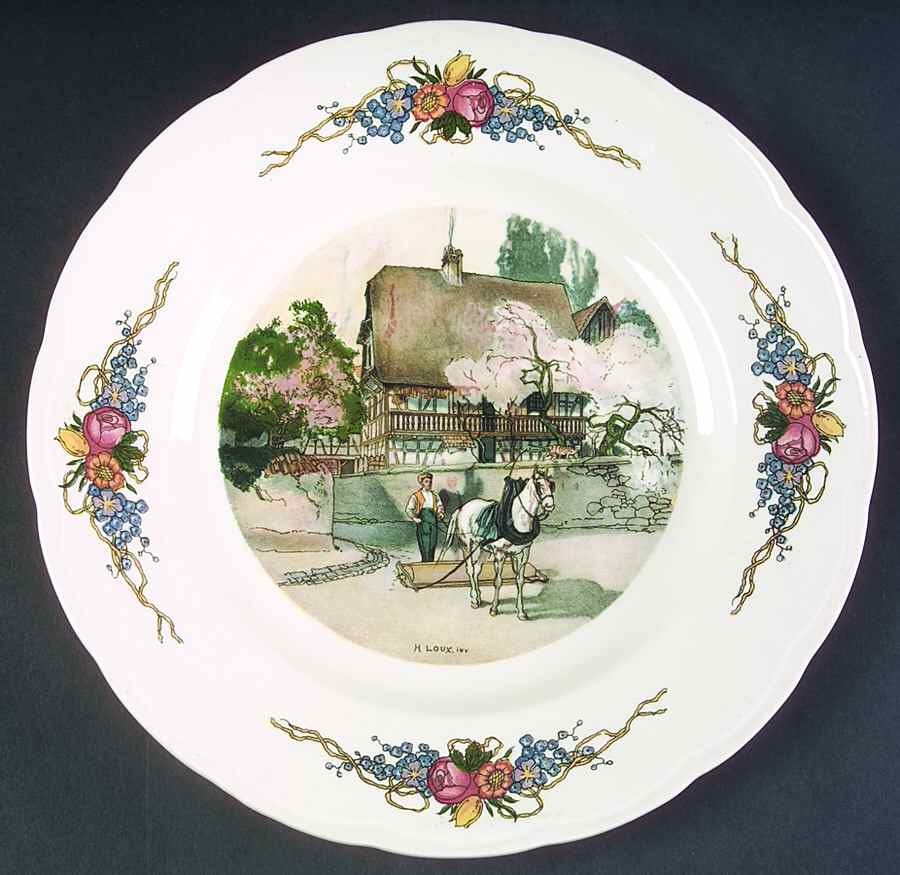 Obernai Luncheon Plate by Sarreguemines-1