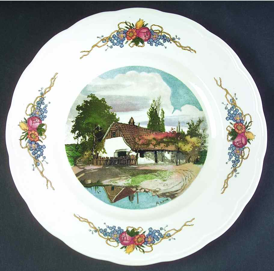 Obernai Luncheon Plate by Sarreguemines-1