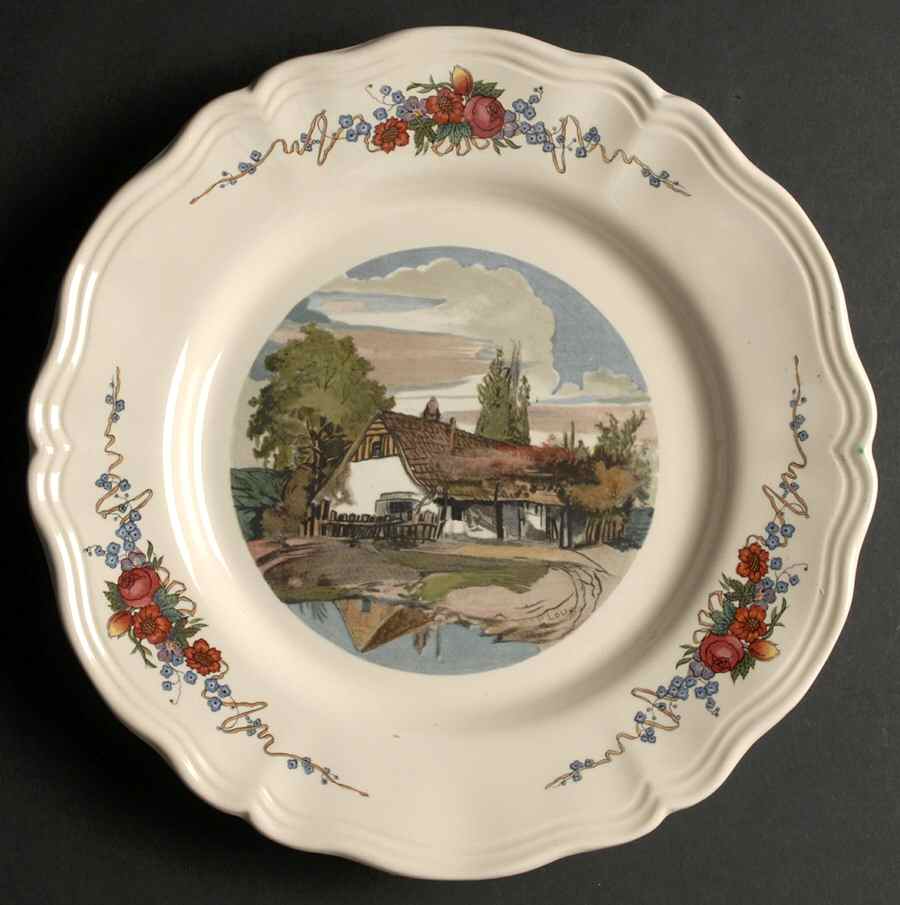 Obernai Large Dinner Plate by Sarreguemines-1