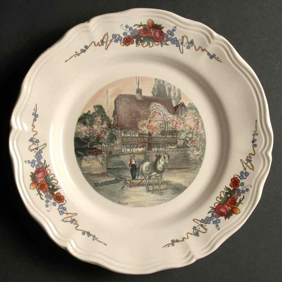 Obernai Large Dinner Plate by Sarreguemines-1