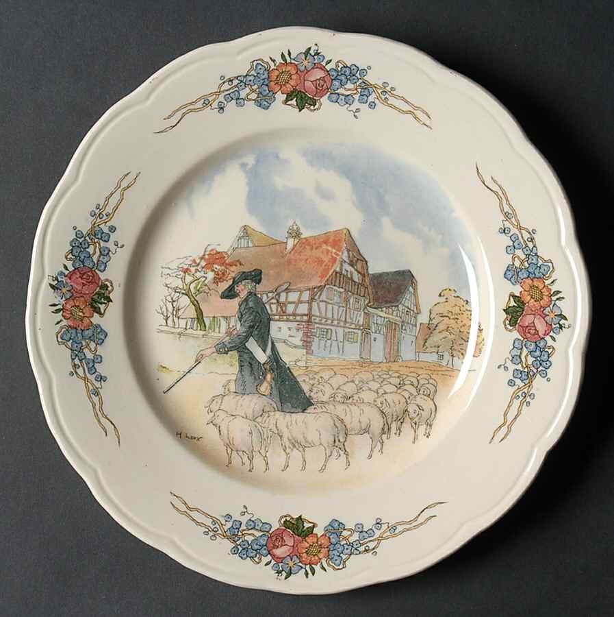 Obernai Dessert/Pie Plate by Sarreguemines-1
