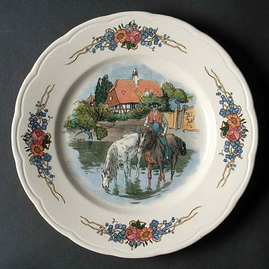 Obernai Dessert/Pie Plate by Sarreguemines-1