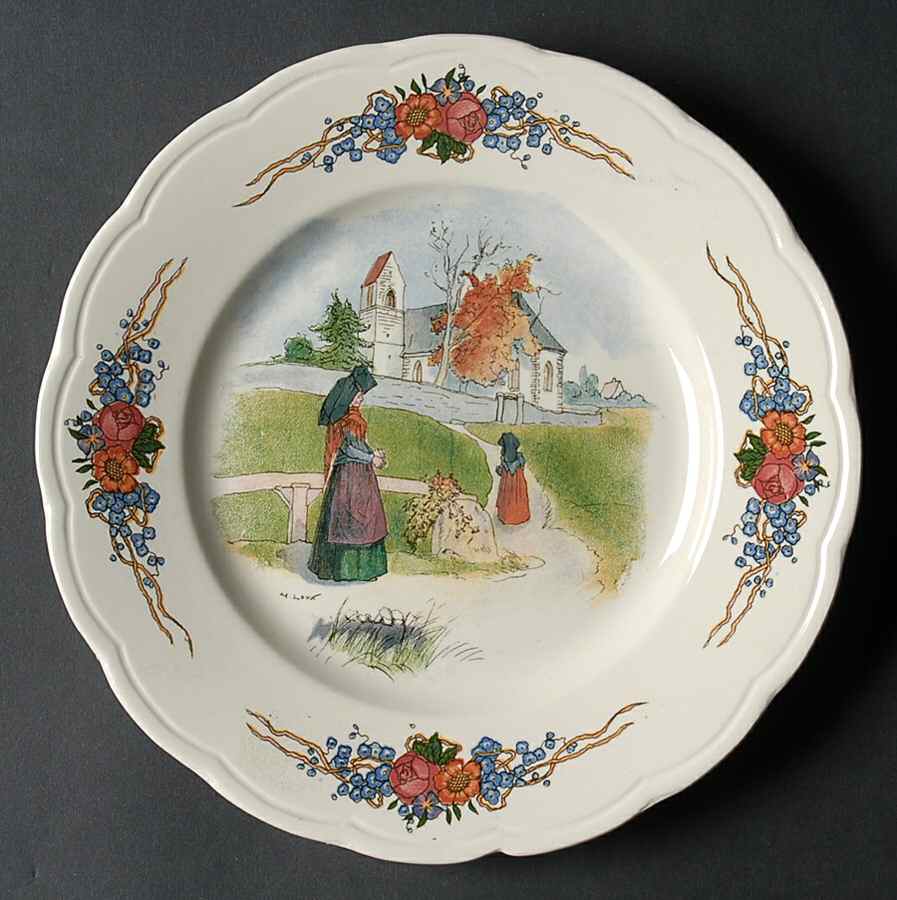 Obernai Dessert/Pie Plate by Sarreguemines-1