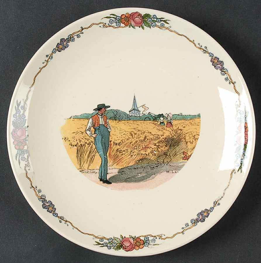 Obernai Canape Plate by Sarreguemines-1