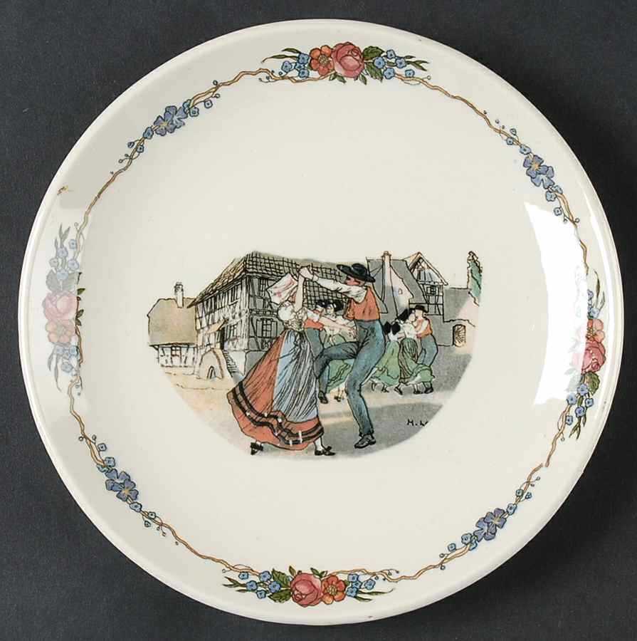 Obernai Canape Plate by Sarreguemines-1