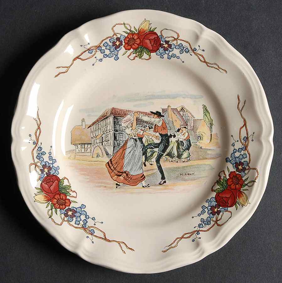 Obernai Bread & Butter Plate by Sarreguemines-1