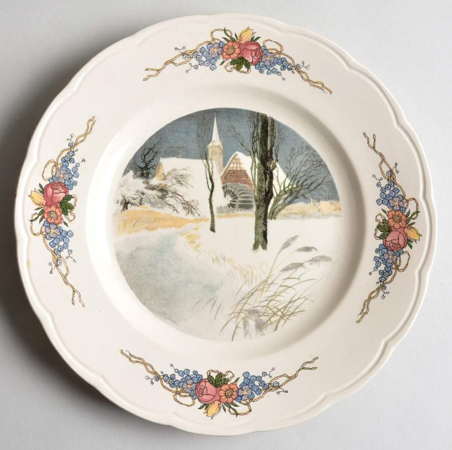 Obernai Luncheon Plate by Sarreguemines-1
