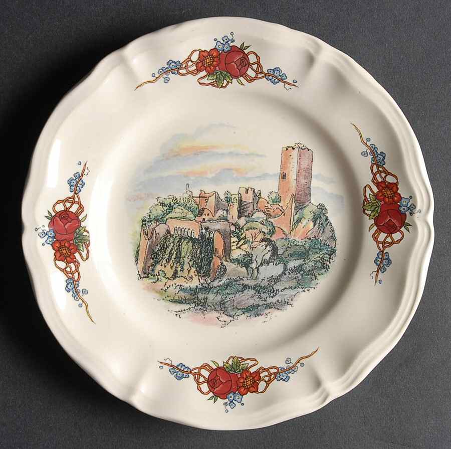 Obernai Bread & Butter Plate by Sarreguemines-1