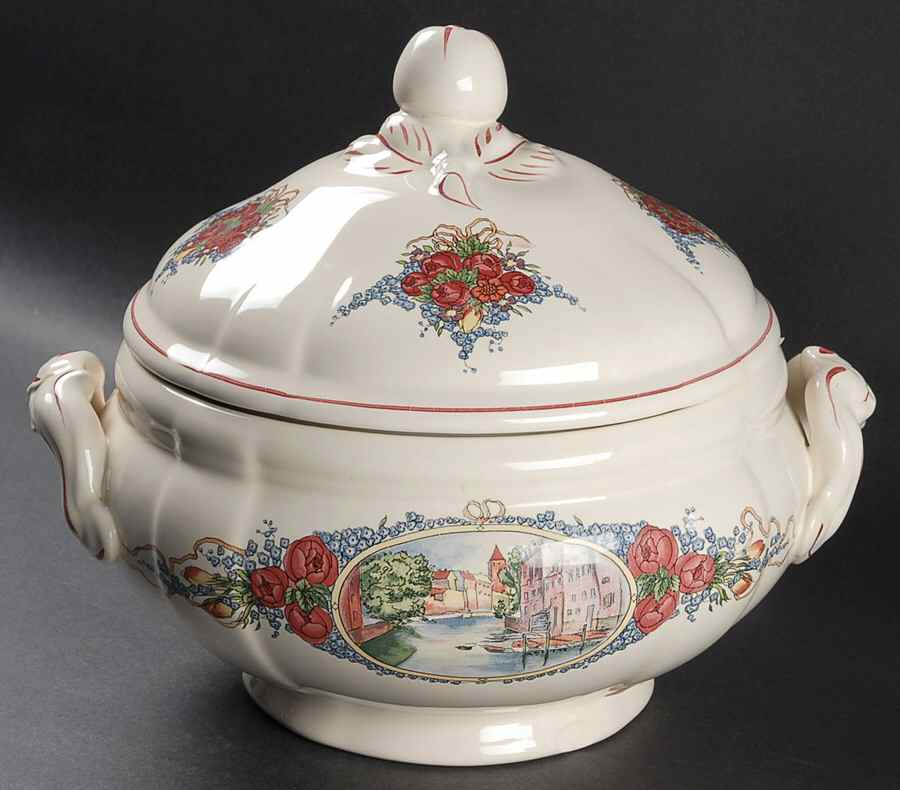Obernai Tureen &  Lid by Sarreguemines-1