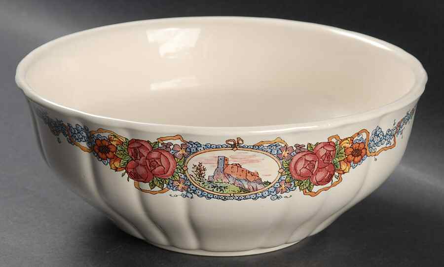Obernai 8" Round Vegetable Bowl by Sarreguemines-1