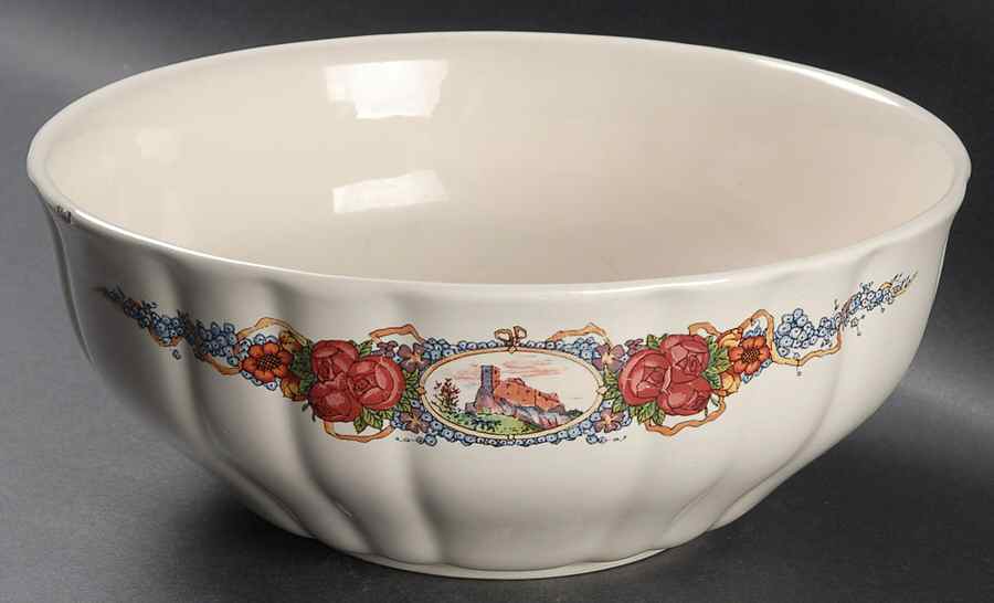 Obernai 10" Large Salad Serving Bowl by Sarreguemines-1