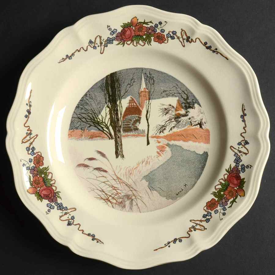 Obernai Dinner Plate by Sarreguemines-1