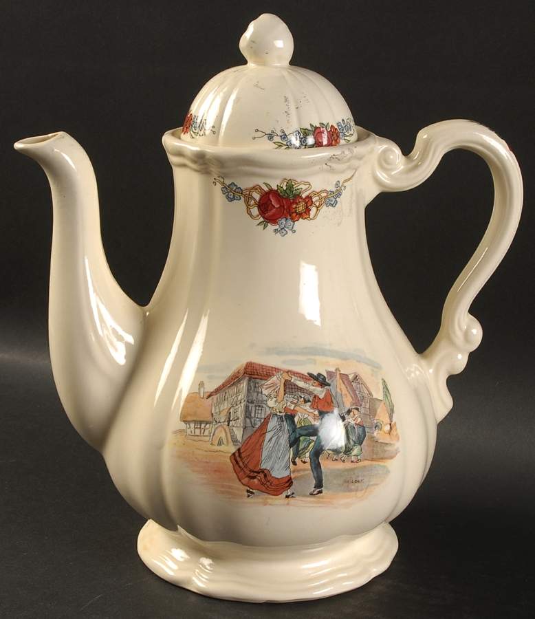 Obernai Mini Coffee Pot & Lid by Sarreguemines-1