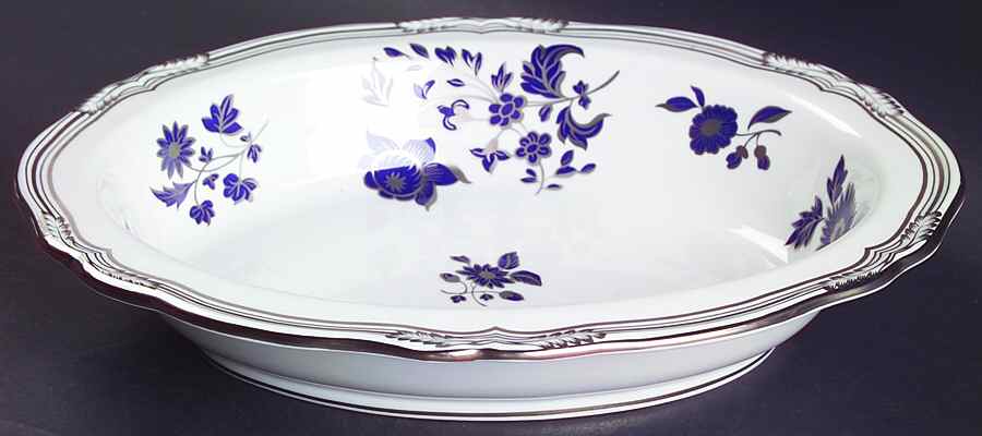 Pennington Platinum 9" Oval Vegetable Bowl by Spode-1
