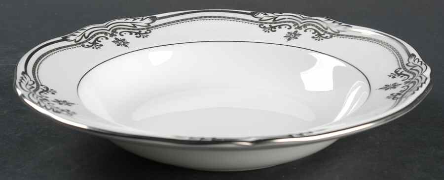 Stafford Platinum Large Rim Soup Bowl by Spode-1