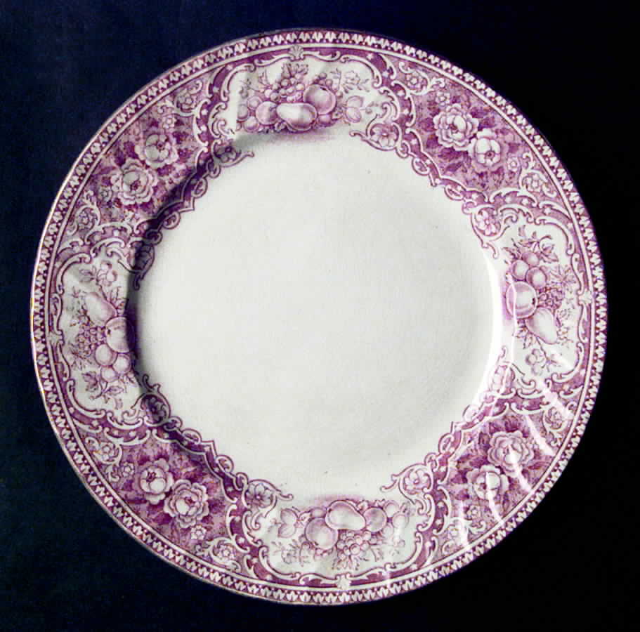 Fruits & Flowers Luncheon Plate by Staffordshire-1