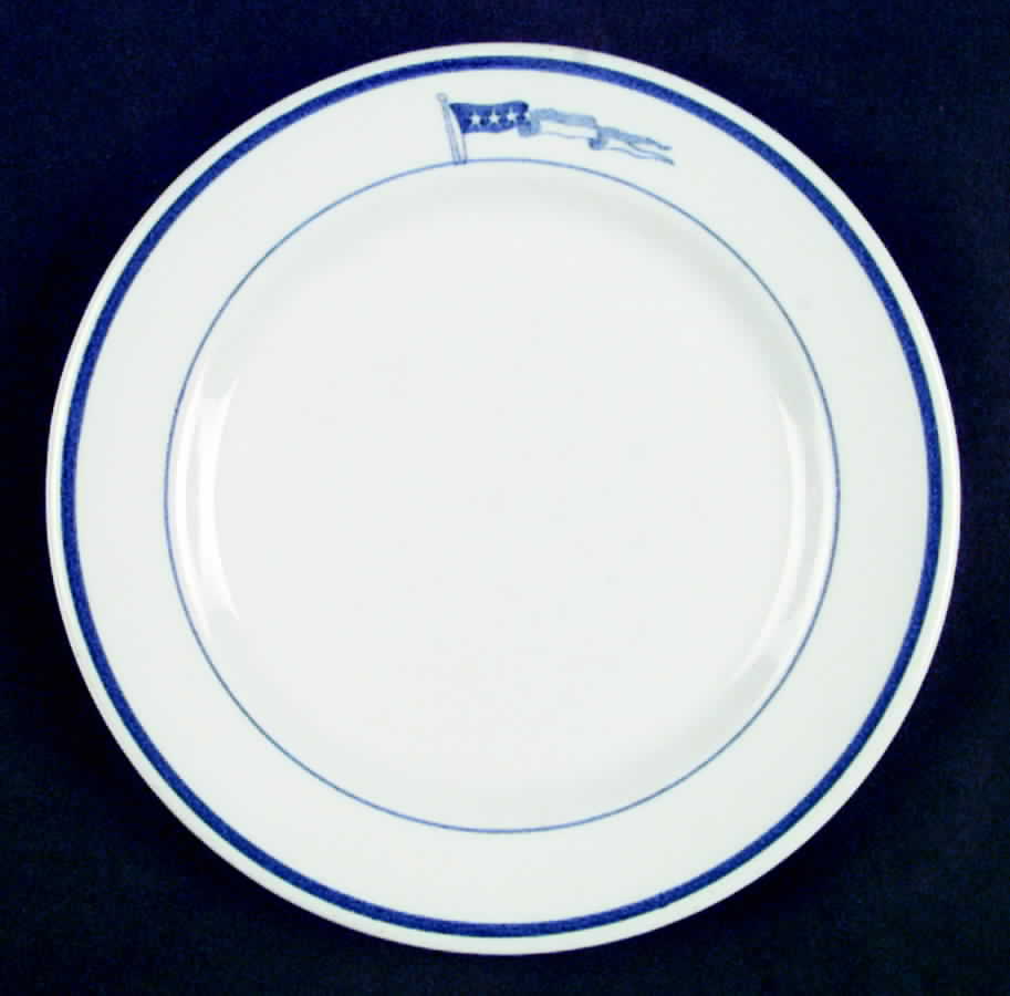 Us Navy Mess (Captain) Bread & Butter Plate by Sterling China (USA)-1