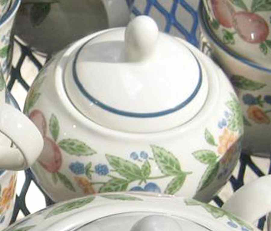 Canterbury Sugar Bowl & Lid by Staffordshire-1