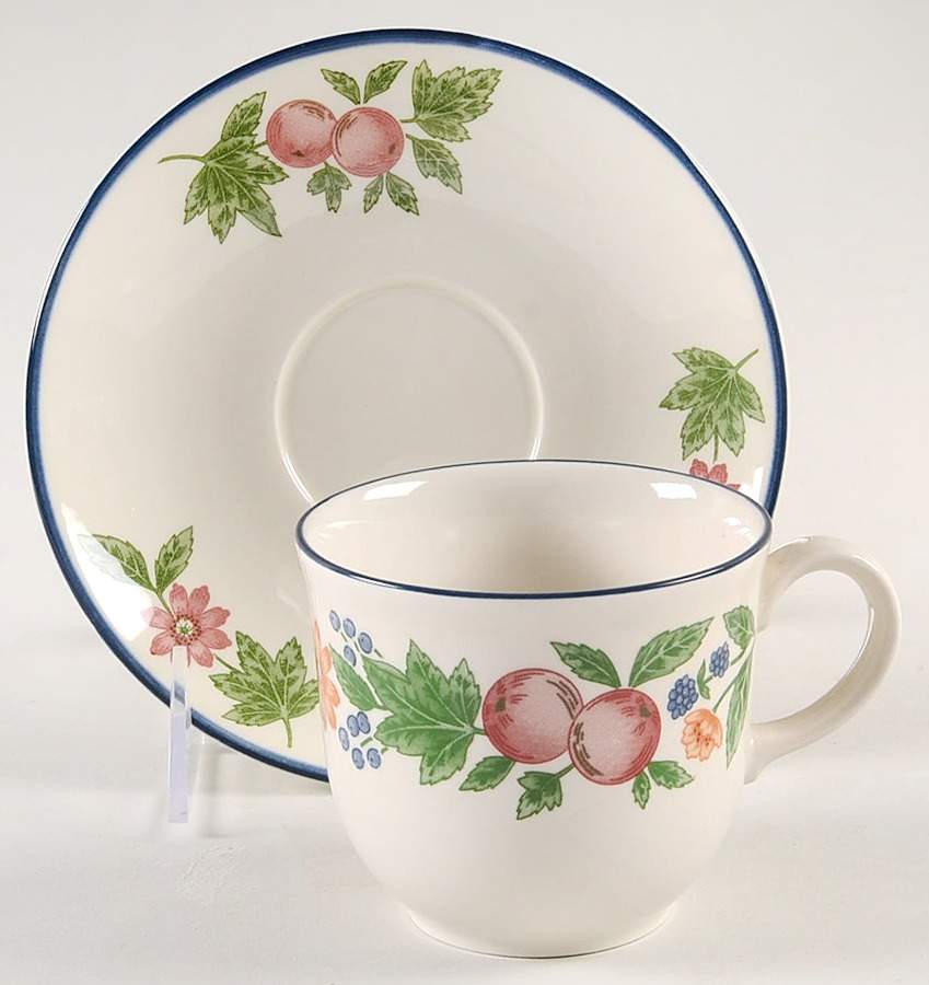 Canterbury Flat Cup & Saucer Set by Staffordshire-1