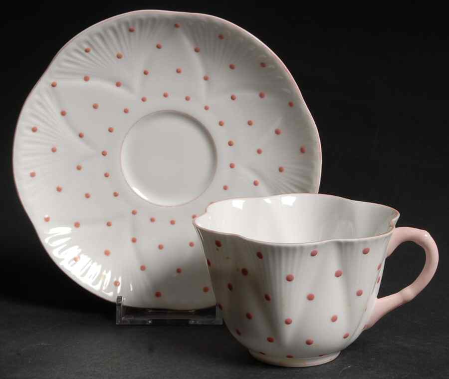 13748-P Flat Cup & Saucer Set by Shelley-1