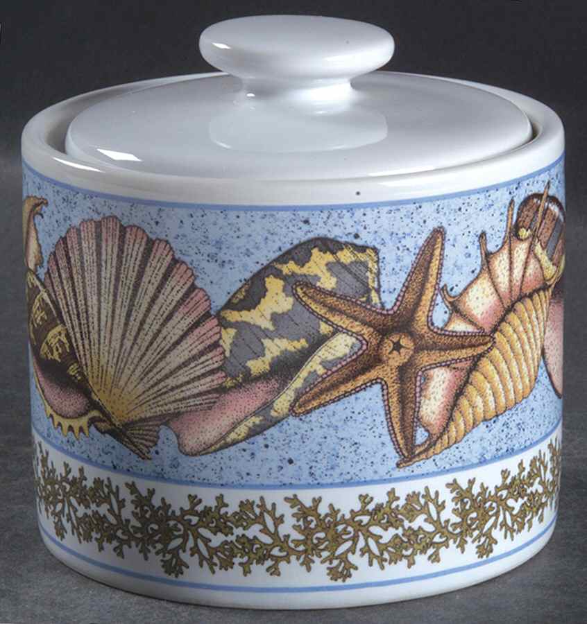 Shells Sugar Bowl & Lid by Sakura-1