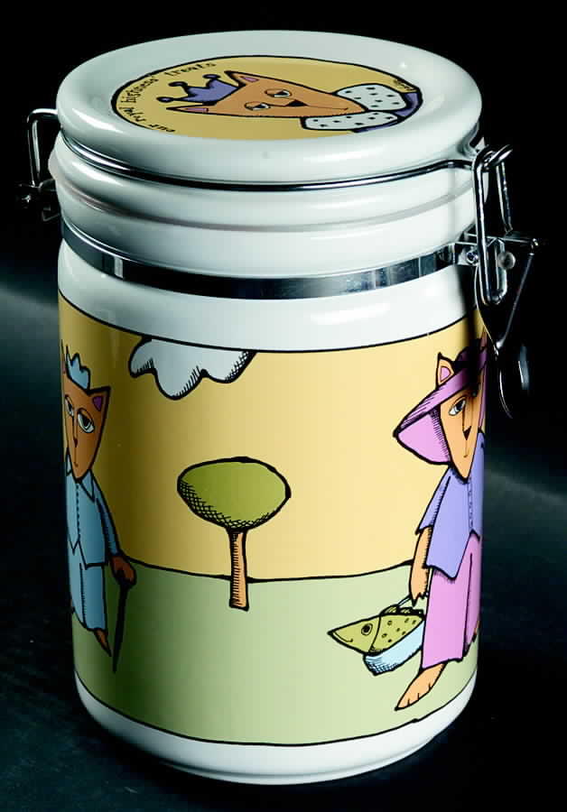 Adventure Cat Medium Canister & Lid by Signature-1