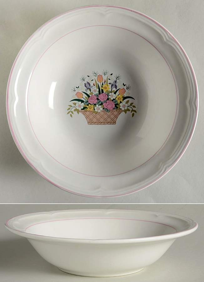 Chesapeake White Coupe Cereal Bowl by Sango-1