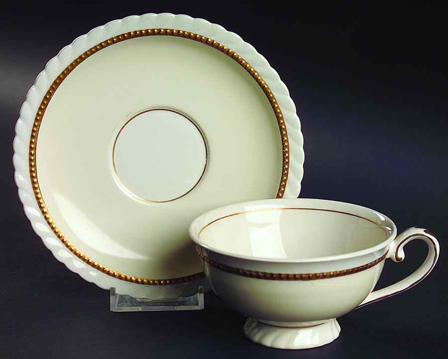 STB199 Footed Cup & Saucer Set by Steubenville-1