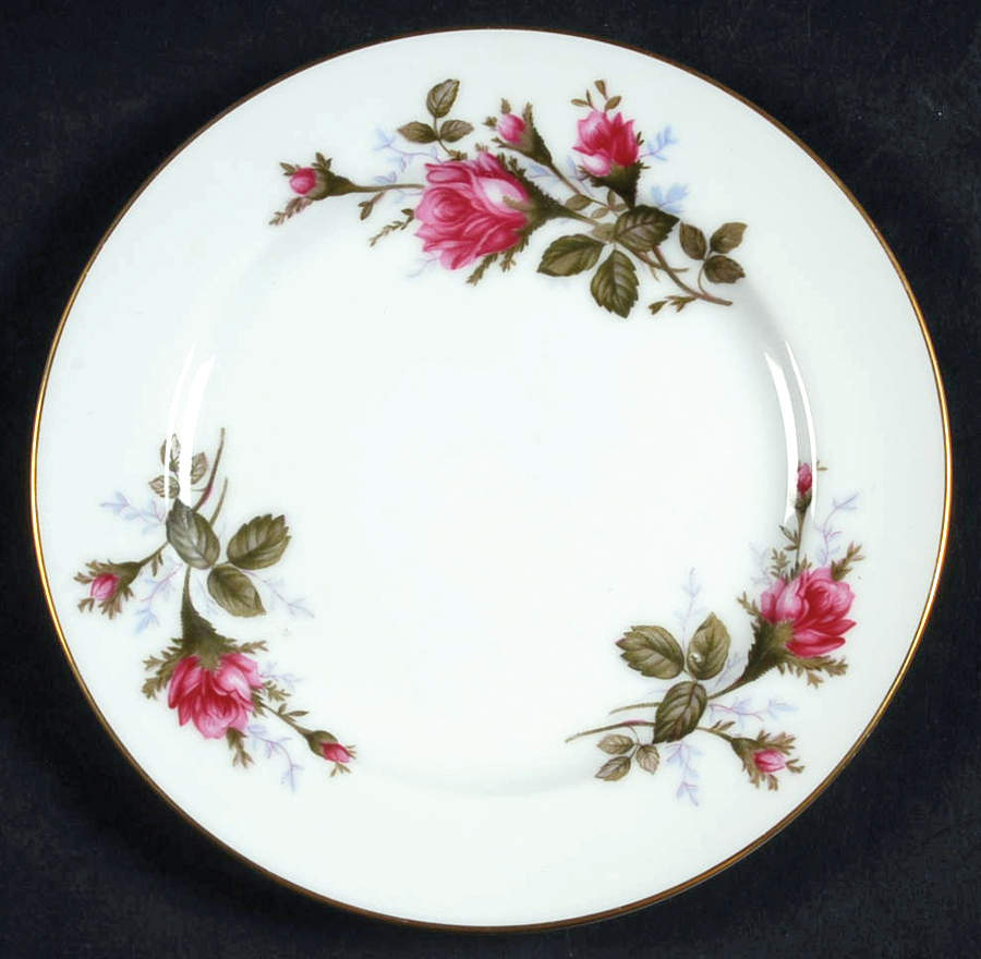 Moss Rose Bread & Butter Plate by Sango-1