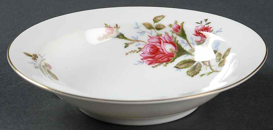 Moss Rose Rim Fruit/Dessert (Sauce) Bowl by Sango-1