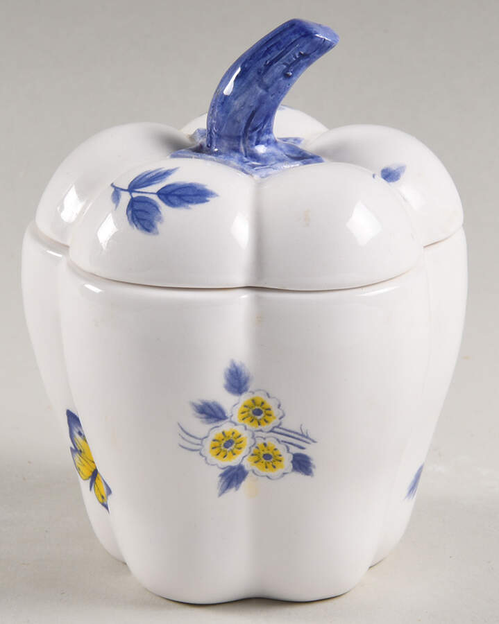 Imperial Garden Accessories Figural Sugar Bowl & Lid by Spode-1