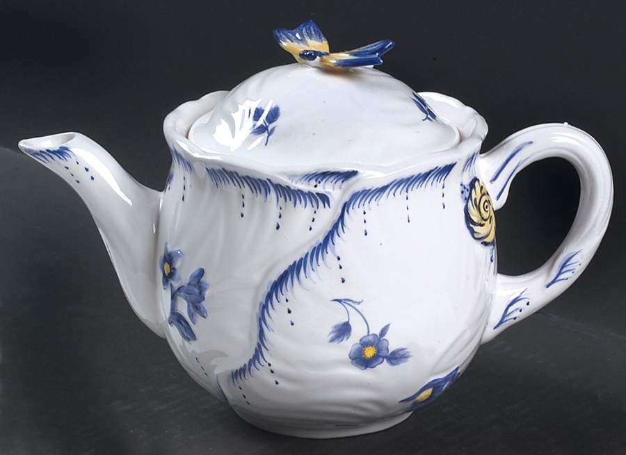Imperial Garden Accessories Figural Teapot & Lid by Spode-1
