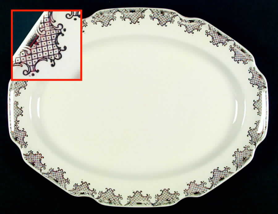STT183 14" Oval Serving Platter by Stetson-1