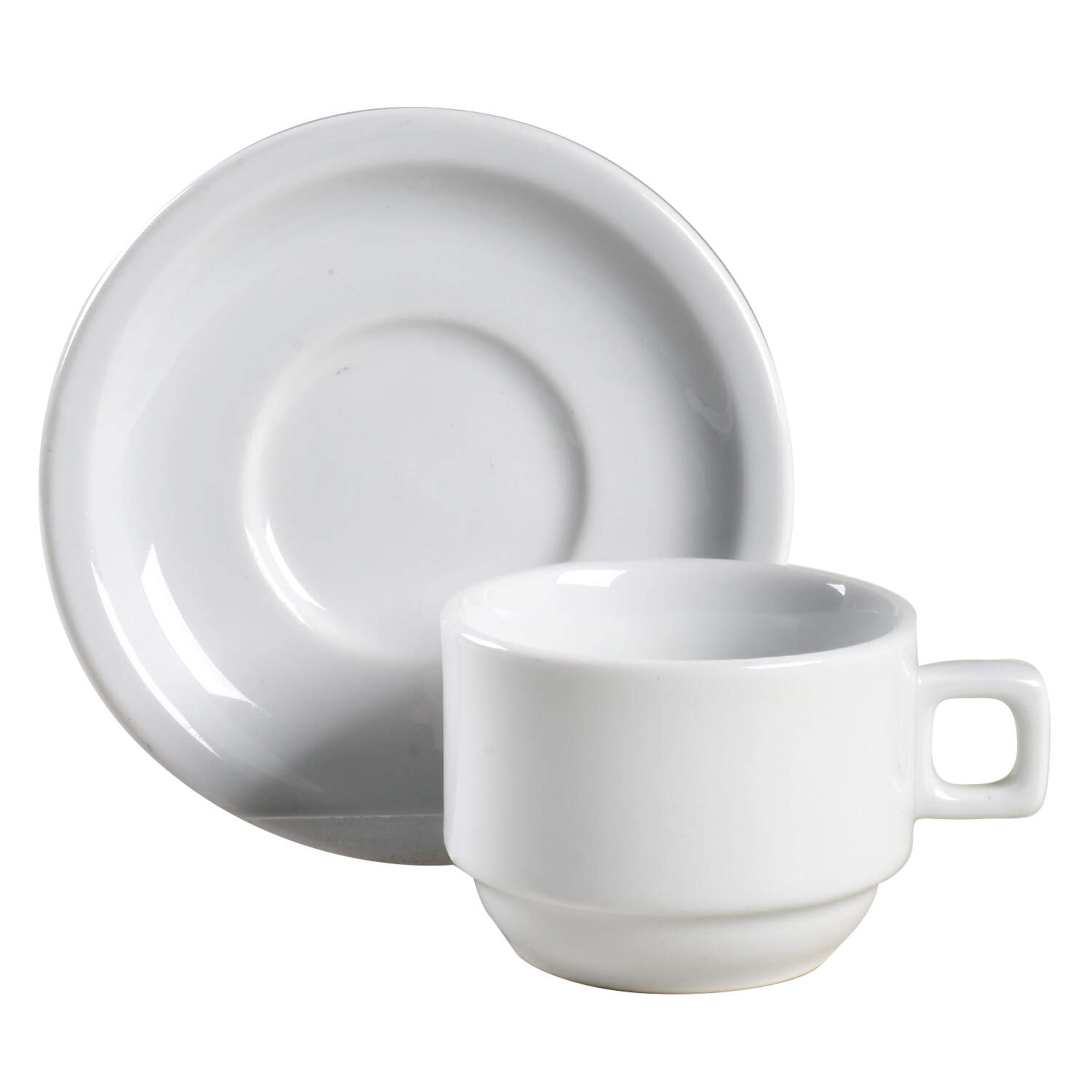 SHM6 Flat Demitasse Cup & Saucer Set by Schmidt (Brazil)-1