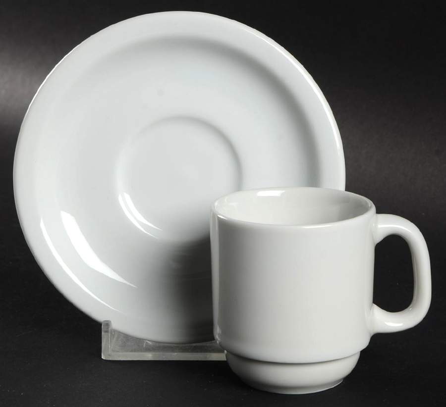 SHM6 Flat Demitasse Cup & Saucer Set by Schmidt (Brazil)-1