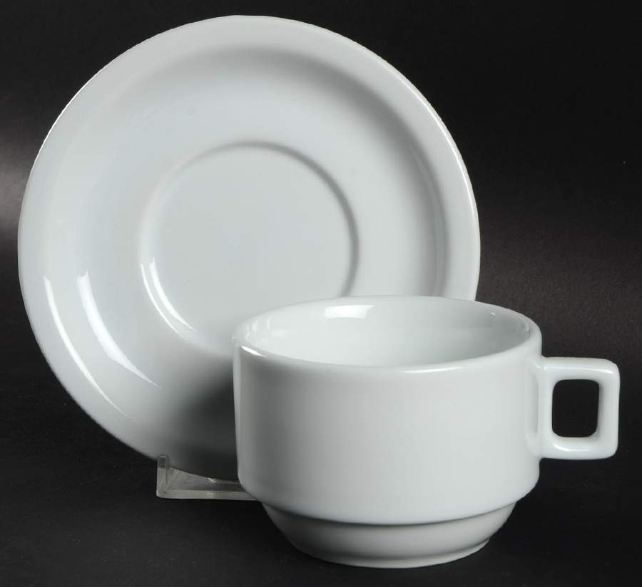 SHM6 Flat Cup & Saucer Set by Schmidt (Brazil)-1