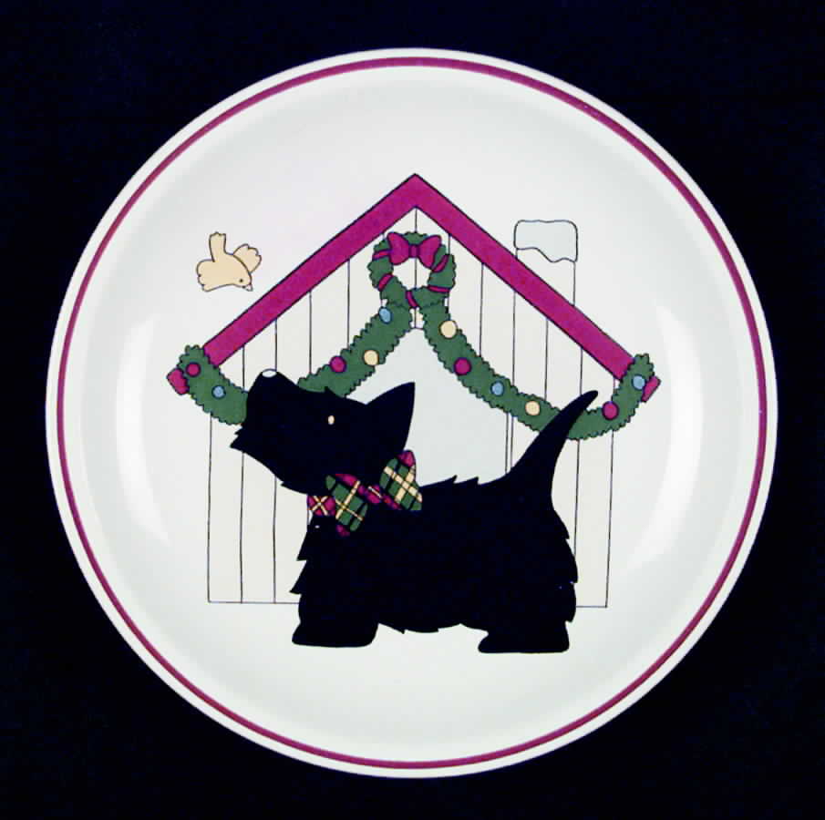 Merry Terrier Child's Plate by Studio Nova-1