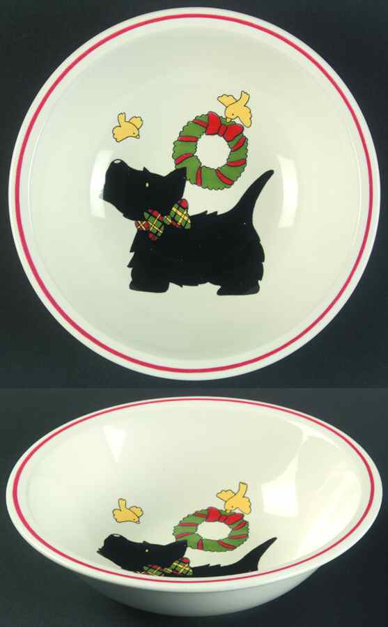 Merry Terrier Child's Bowl by Studio Nova-1