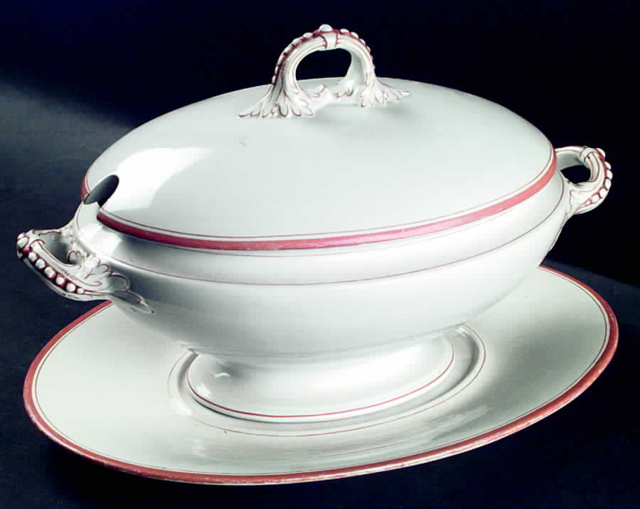 SRZ1 Tureen & Lid w/Underplate by Storey & Son (England)-1