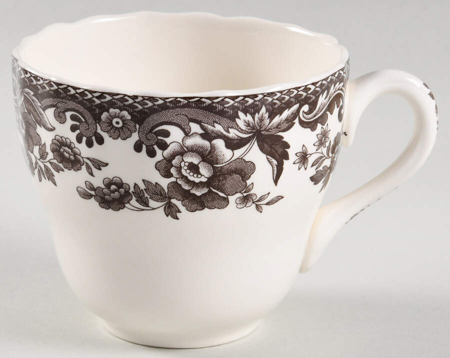 Delamere Brown Flat Cup by Spode-1