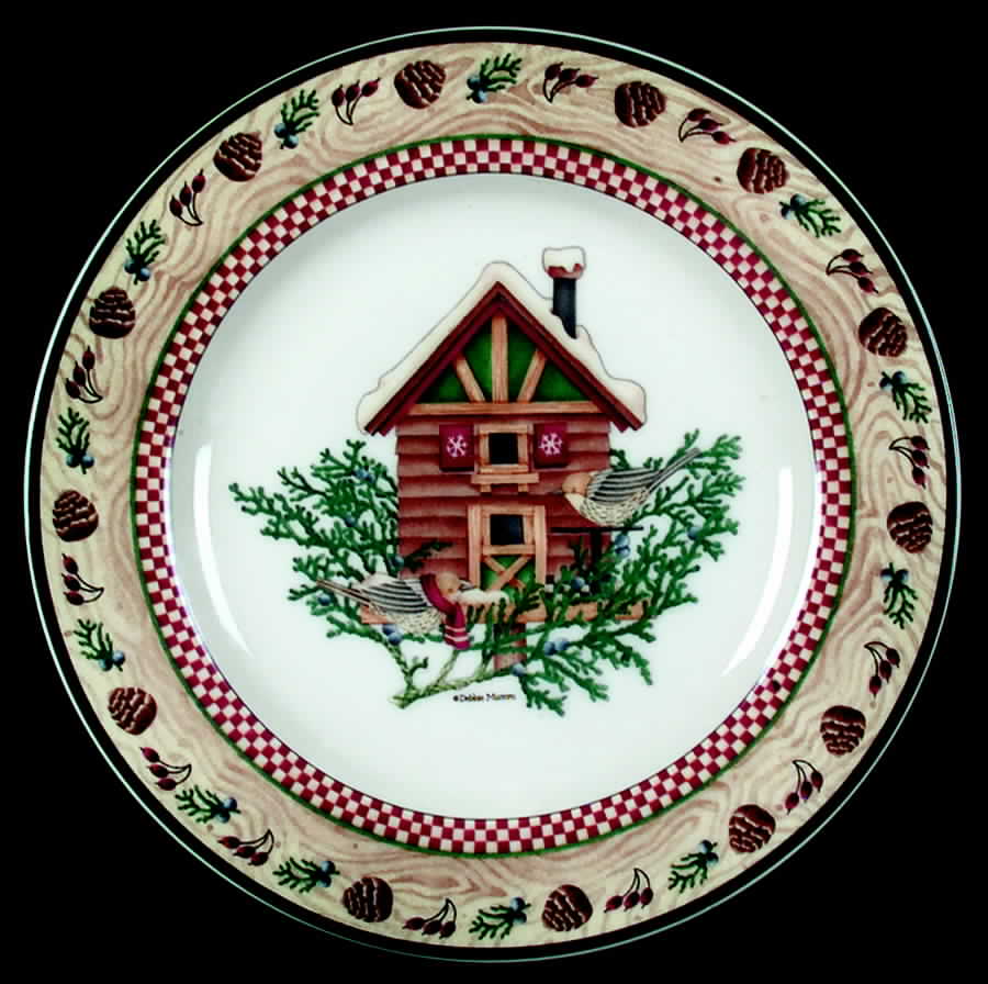 Winter Birds Salad/Dessert Plate by Sakura-1