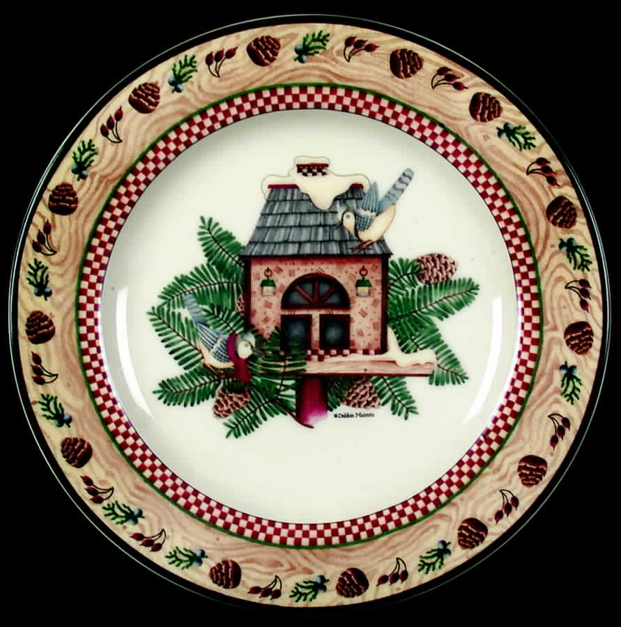 Winter Birds Salad/Dessert Plate by Sakura-1
