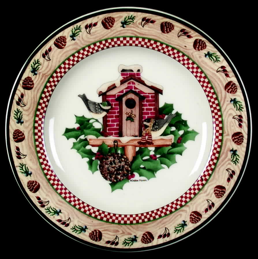 Winter Birds Salad/Dessert Plate by Sakura-1